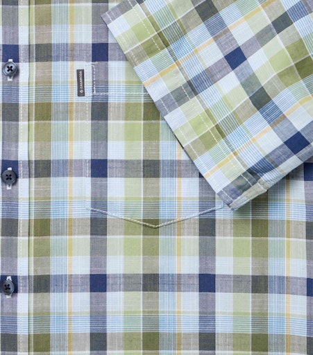 Hemden korte mouw groen Casa Moda