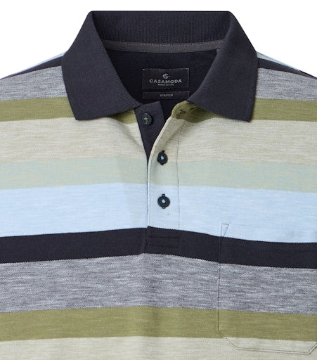 Polo's korte mouw groen Casa Moda