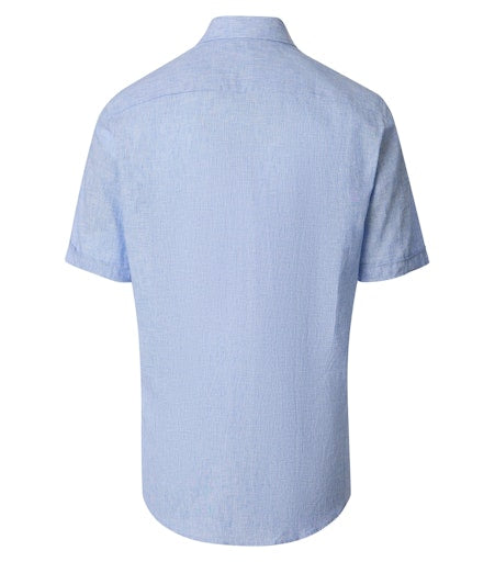 Hemden korte mouw blauw Casa Moda