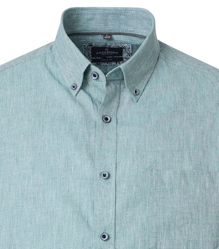 Hemden korte mouw groen Casa Moda