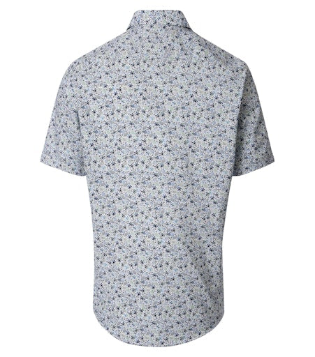 Hemden korte mouw blauw Casa Moda
