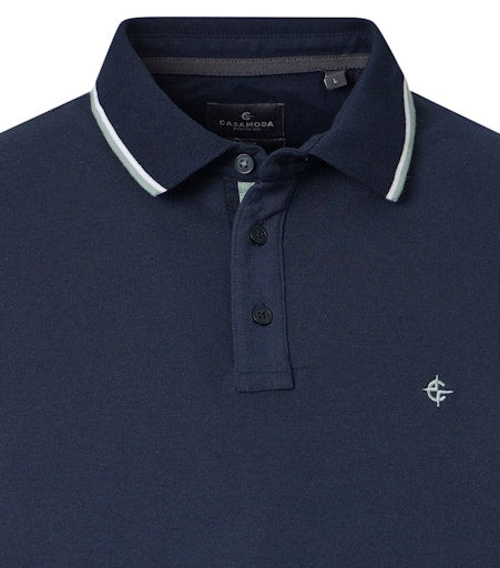 Polo's korte mouw blauw Casa Moda