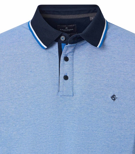 Polo's korte mouw blauw Casa Moda