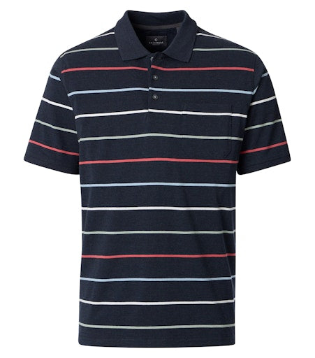 Polo's korte mouw blauw Casa Moda