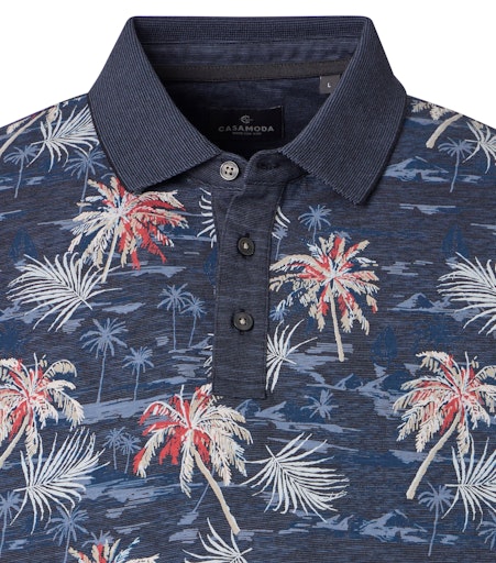 Polo's korte mouw blauw Casa Moda
