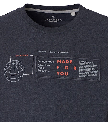T-shirts korte mouw blauw Casa Moda