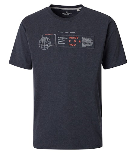T-shirts korte mouw blauw Casa Moda