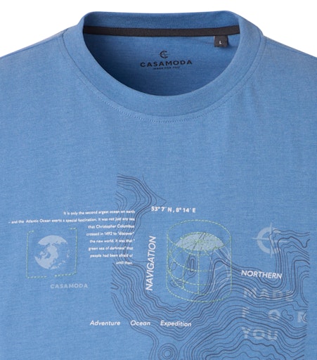 T-shirts korte mouw blauw Casa Moda