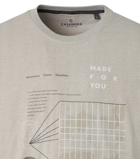 T-shirts korte mouw beige Casa Moda