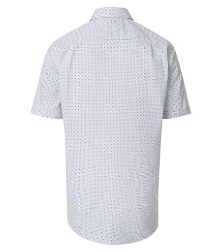 Hemden korte mouw blauw Casa Moda