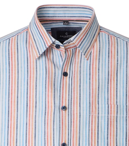 Hemden korte mouw blauw Casa Moda