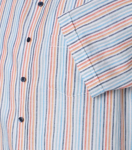 Hemden korte mouw blauw Casa Moda
