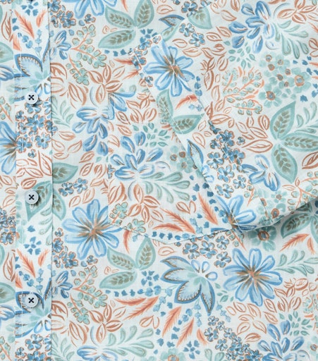 Hemden korte mouw blauw Casa Moda
