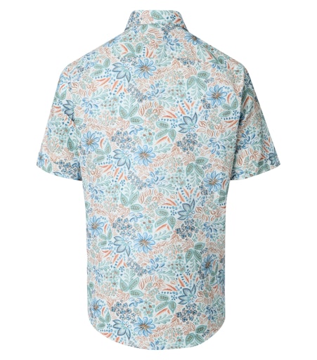 Hemden korte mouw blauw Casa Moda
