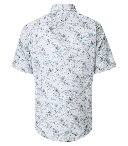 Hemden korte mouw groen Casa Moda