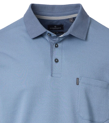 Polo's lange mouw blauw Casa Moda