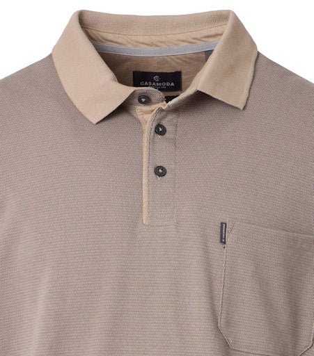 Polo's lange mouw beige Casa Moda