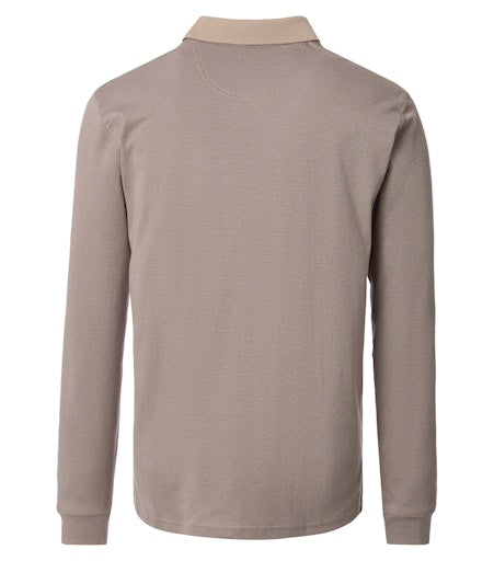 Polo's lange mouw beige Casa Moda