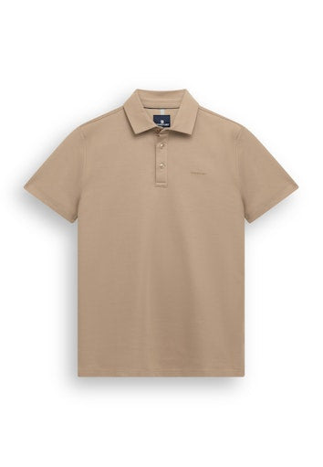 Polo's korte mouw beige State of Art