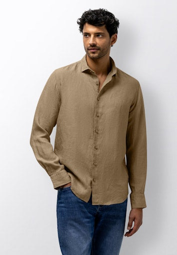Hemden lange mouw beige State of Art