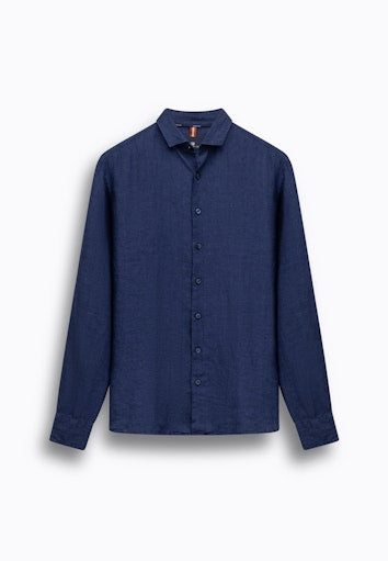 Hemden lange mouw blauw State of Art
