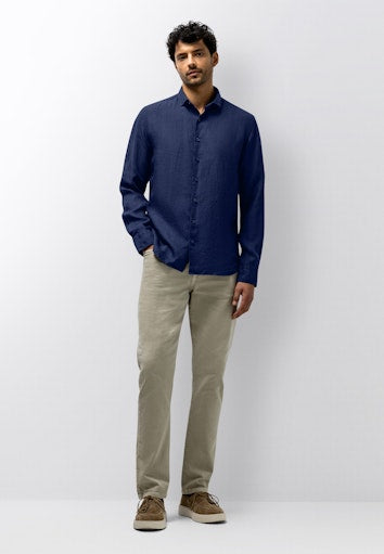 Hemden lange mouw blauw State of Art