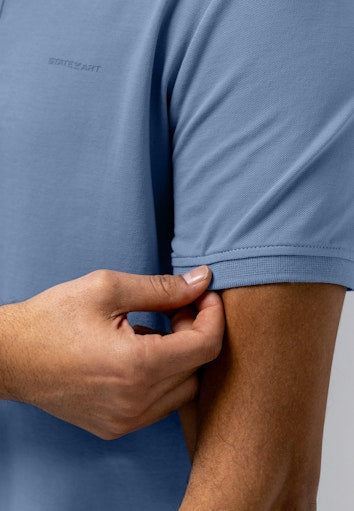 Polo's korte mouw blauw State of Art