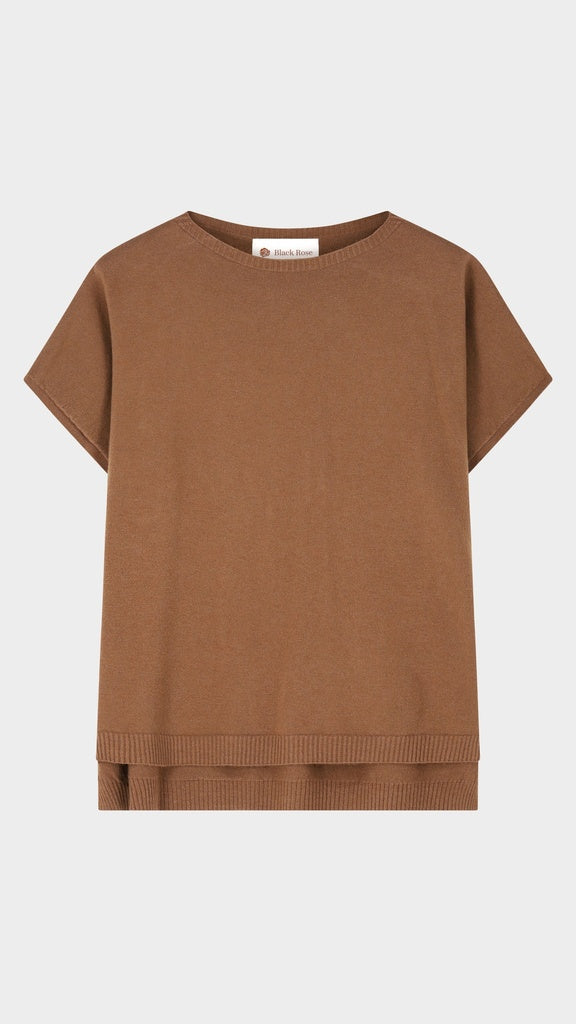 T-shirts korte mouw bruin BLACK ROSE