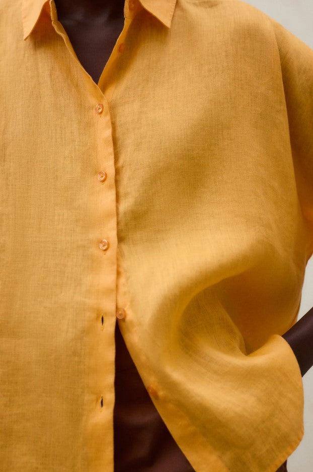 Blouses korte mouw oranje ECOALF