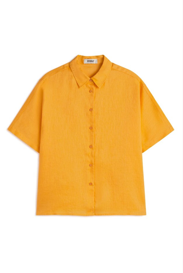 Blouses korte mouw oranje ECOALF