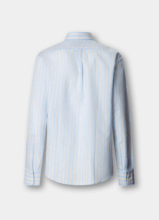 Hemden lange mouw blauw Façonnable