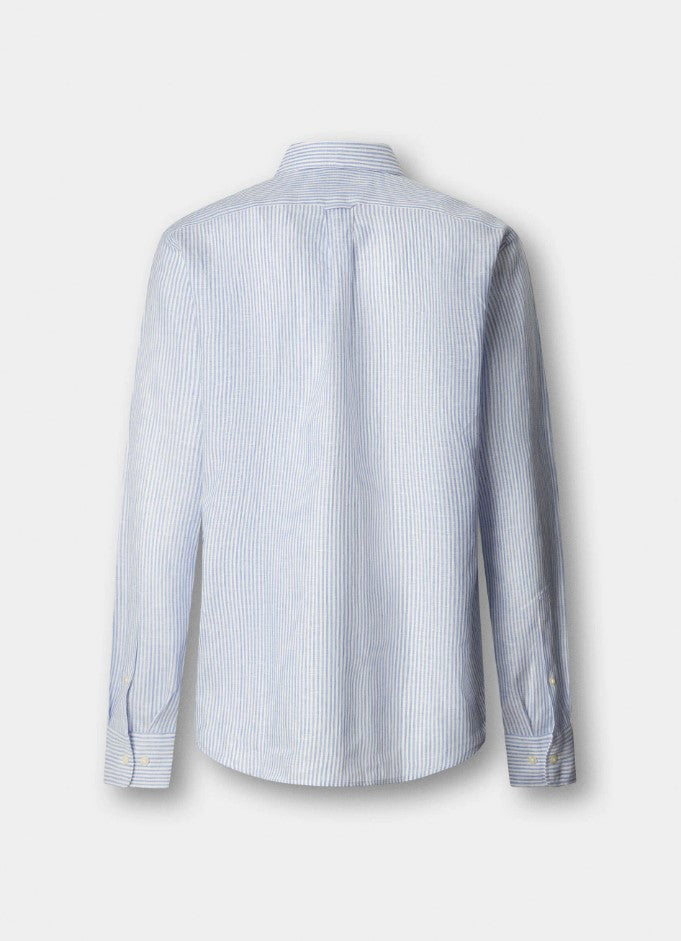 Hemden lange mouw blauw Façonnable