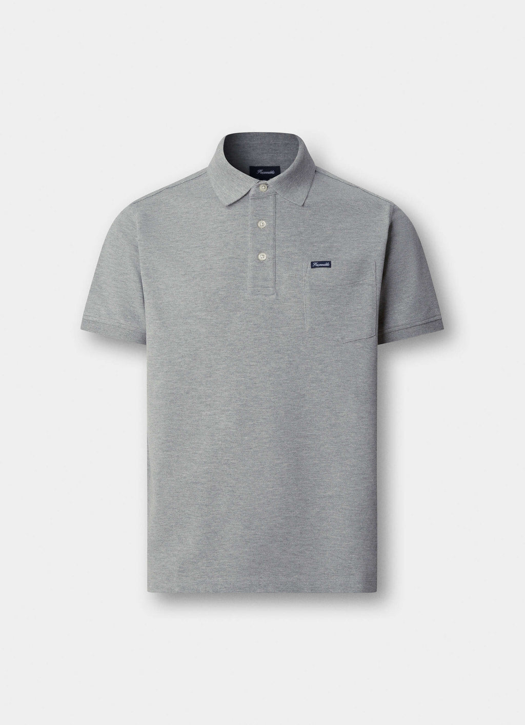 Polo's korte mouw grijs Façonnable