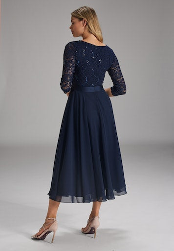 Jurken zonder mouw navy SWING