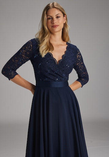 Jurken zonder mouw navy SWING
