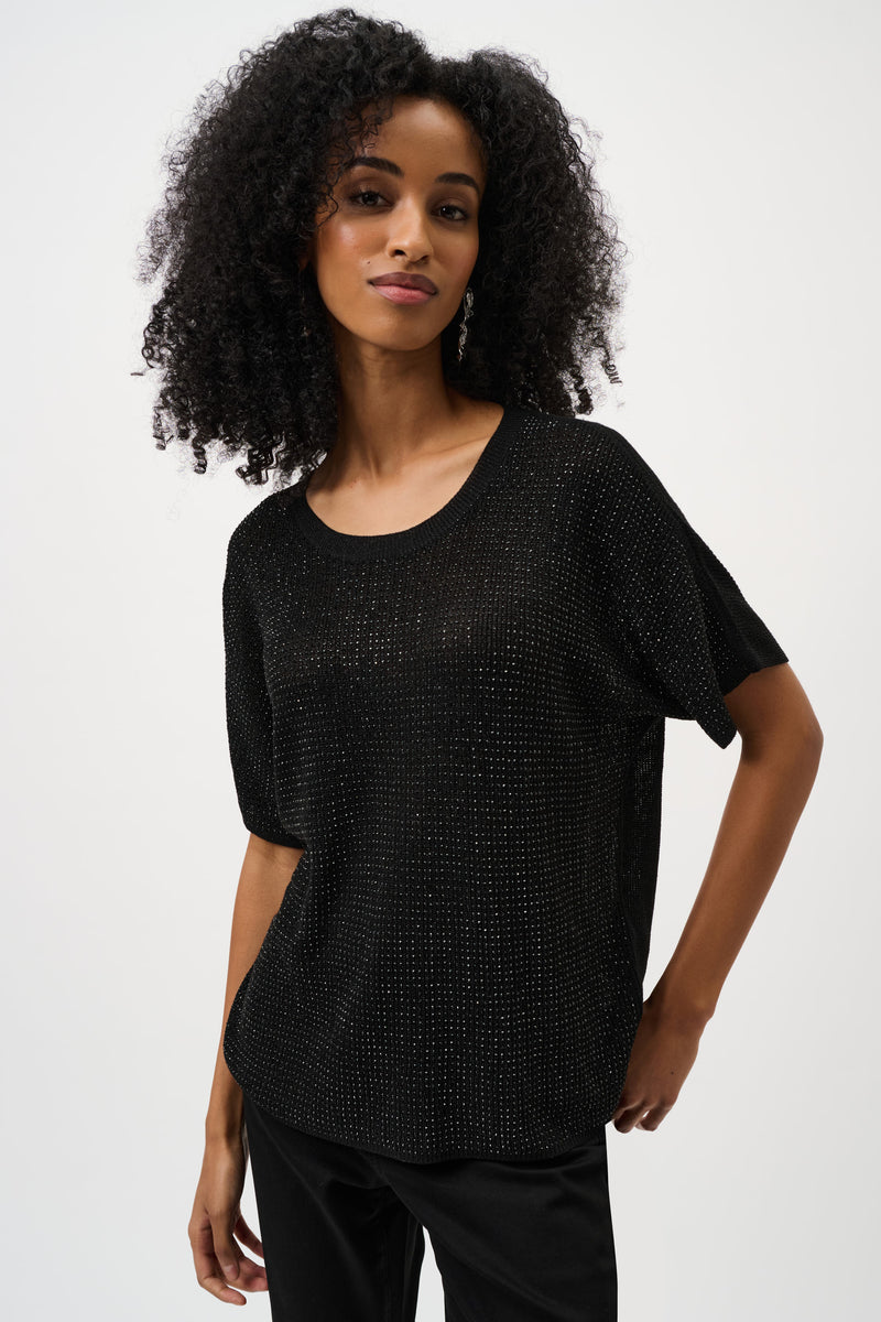 Blouses korte mouw zwart Joseph Ribkoff