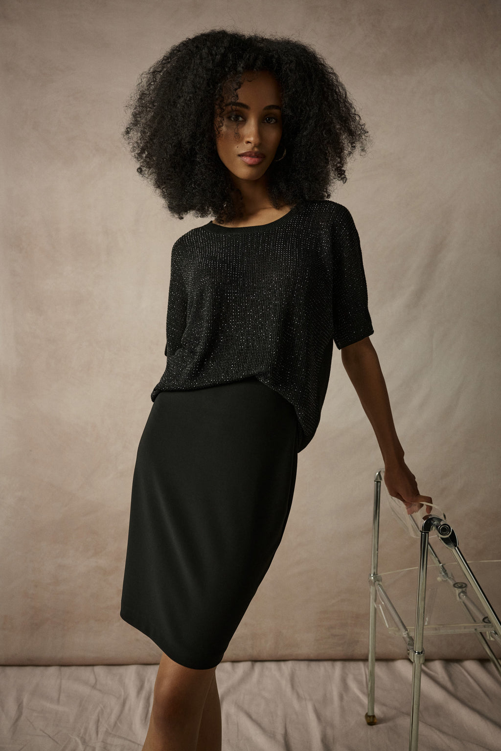 Blouses korte mouw zwart Joseph Ribkoff