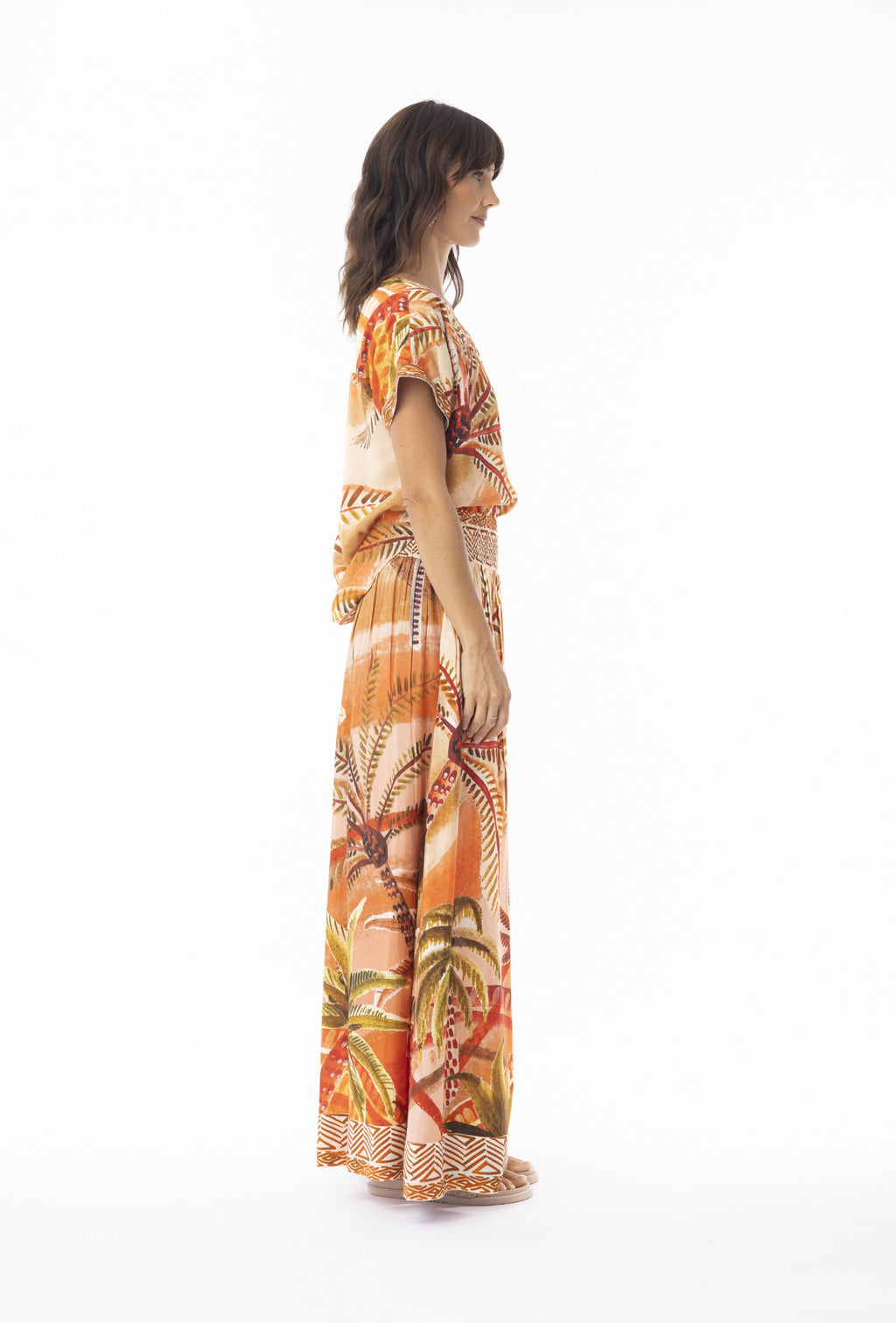 Blouses korte mouw oranje Escape