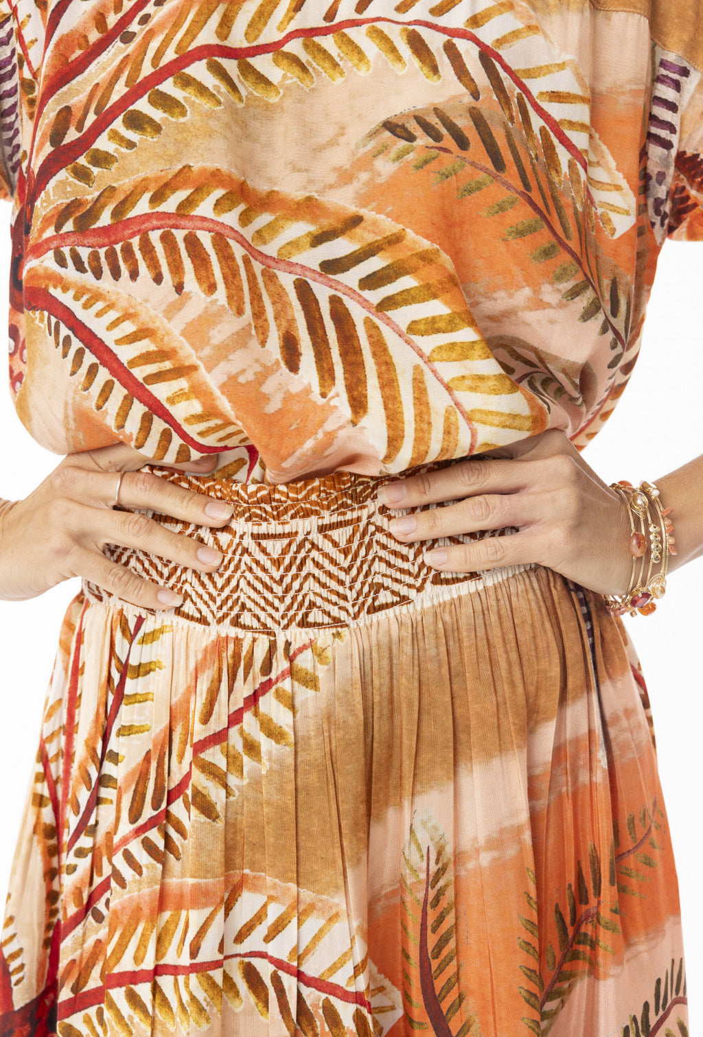 Blouses korte mouw oranje Escape