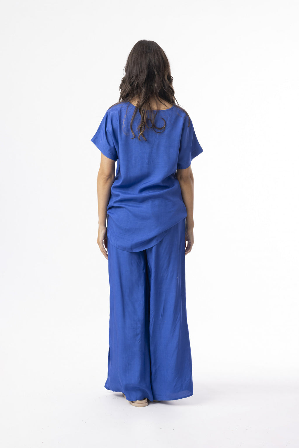 Blouses korte mouw blauw Escape