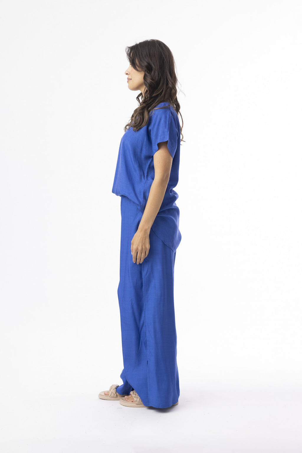 Blouses korte mouw blauw Escape