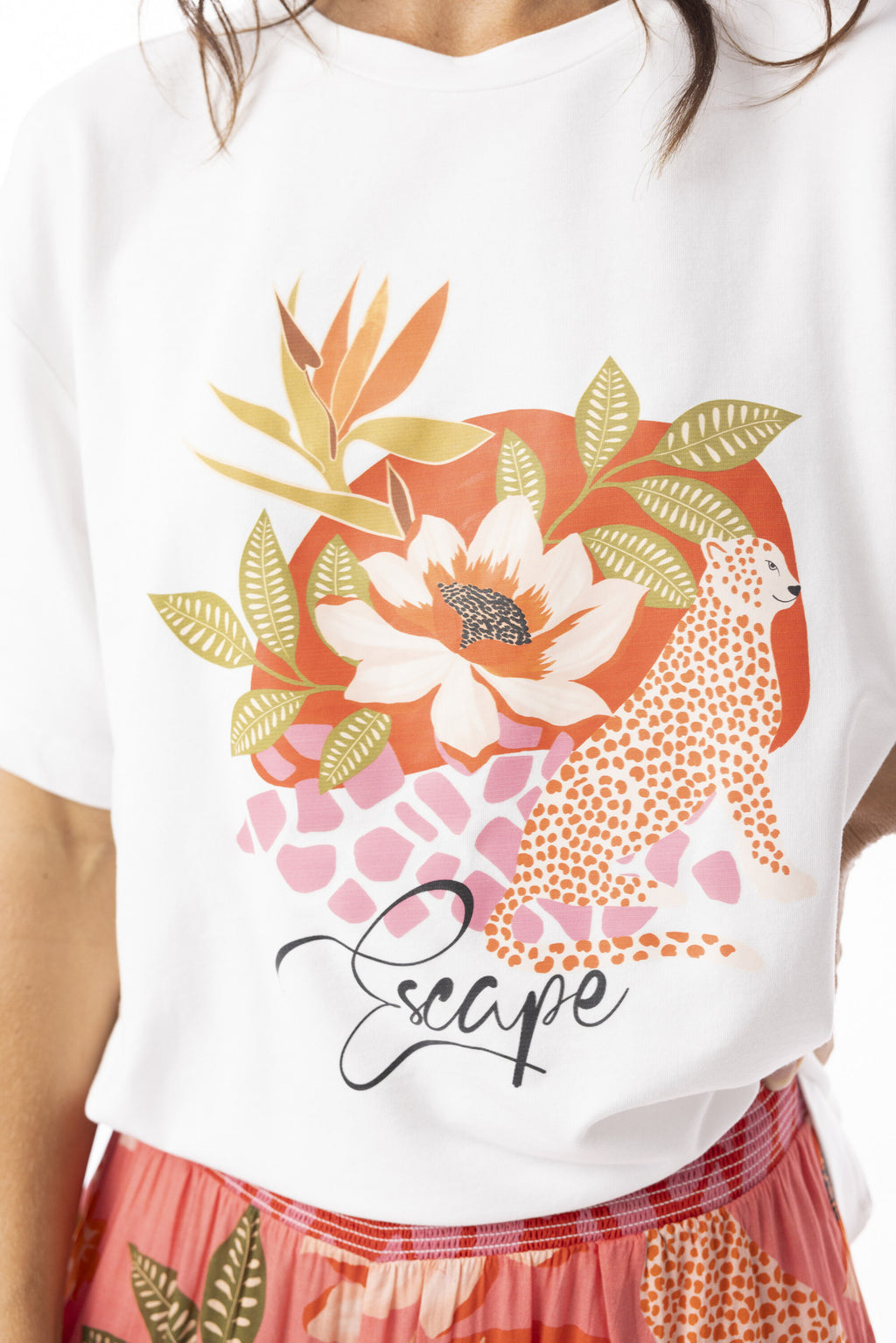T-shirts korte mouw wit Escape