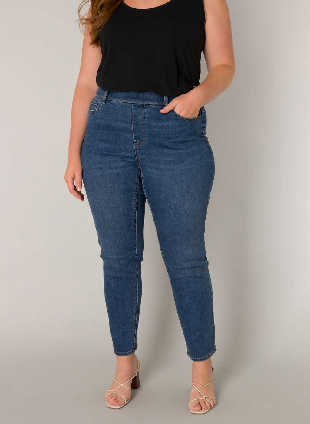 Broeken blauw BASE LEVEL CURVY