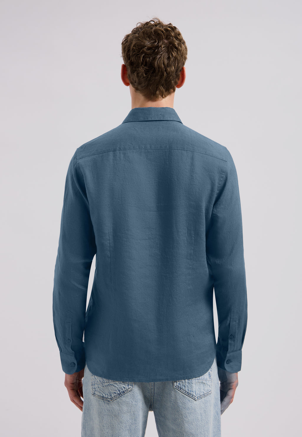 Hemden lange mouw blauw Dstrezzed