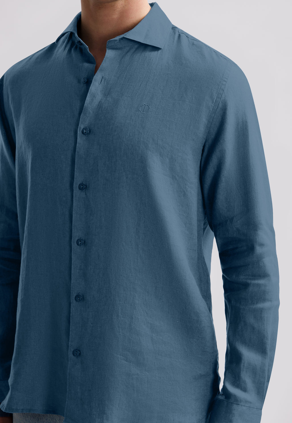 Hemden lange mouw blauw Dstrezzed