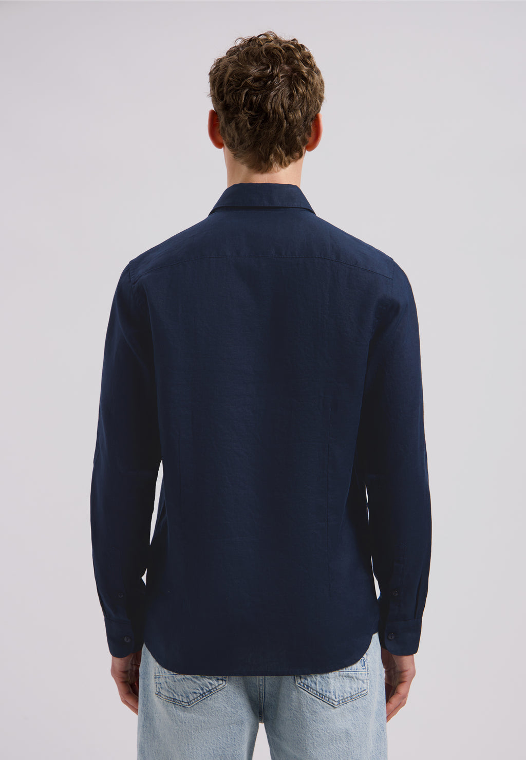 Hemden lange mouw navy Dstrezzed