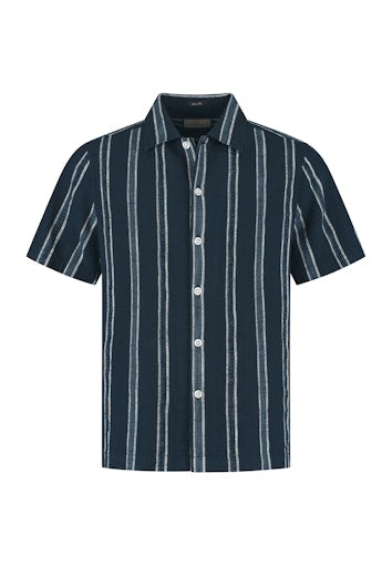 Hemden korte mouw navy Dstrezzed
