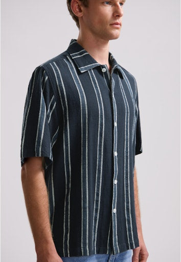 Hemden korte mouw navy Dstrezzed