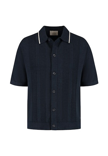 Hemden korte mouw navy Dstrezzed