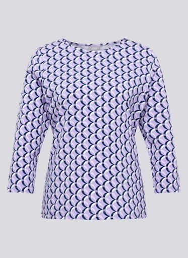 T-shirts lange mouw paars Rabe